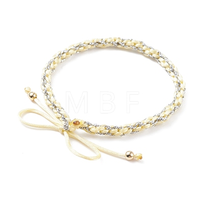 Nylon and Polyester Braided Cord Bracelet BJEW-JB07676-1