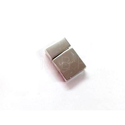 Alloy Magnetic Clasps with Glue-in Ends X-PALLOY-Q053-N-1