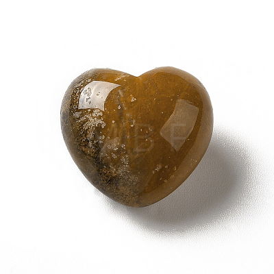 Natural Yellow Chalcedony Heart Love Stone G-A209-02-1