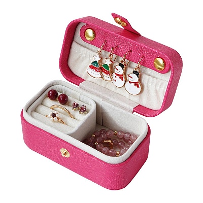 PU Imitation Leather Jewelry Box LBOX-E001-01D-1