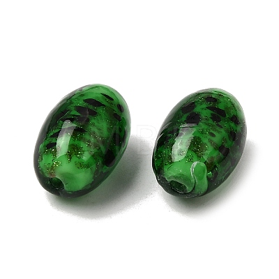 Handmade Gold Sand Lampwork Beads LA-CBAC6A6-01C-1