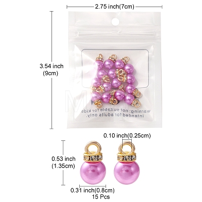 ABS Plastic Charms KY-YW0001-24D-1