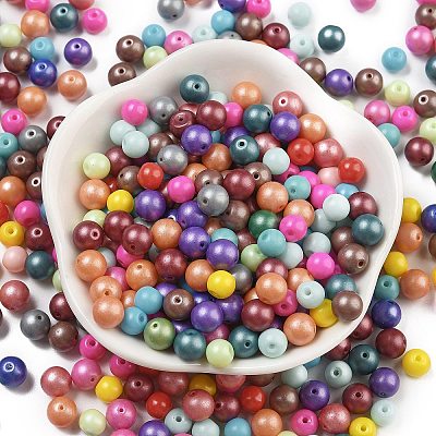 Baking Paint Glass Seed Beads SEED-A034-02A-1