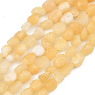 Natural Yellow Jade Beads Strands GG-C286-A23-1
