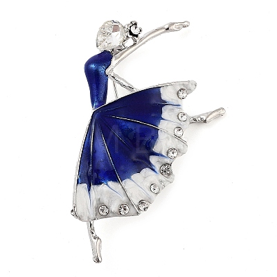 Zinc Alloy Crystal Rhinstone Brooches JEWB-I031-08A-1