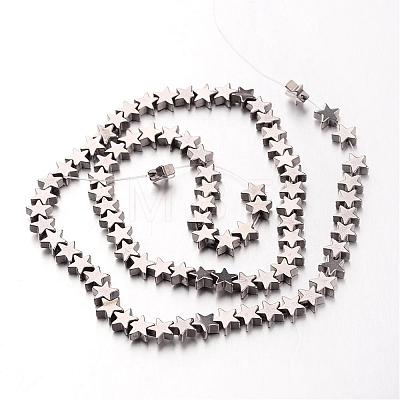 Electroplate Non-magnetic Synthetic Hematite Bead Strands G-F300-24B-01-1