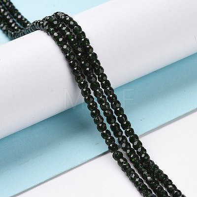 Synthetic Green Goldstone Beads Strands G-H280-06-1