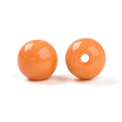 Opaque Solid Color Glass Beads GLAA-N007-8mm-A02-1