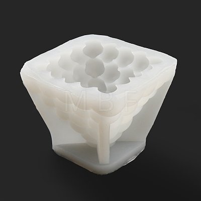 DIY Pyramid Bubble Candle Food Grade Silicone Molds DIY-G063-02-1