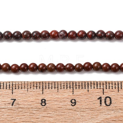 Natural Brecciated Jasper Beads Strands G-Z116-A15-3mm-1