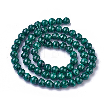 Natural Malachite Beads Strands G-G779-04B-1