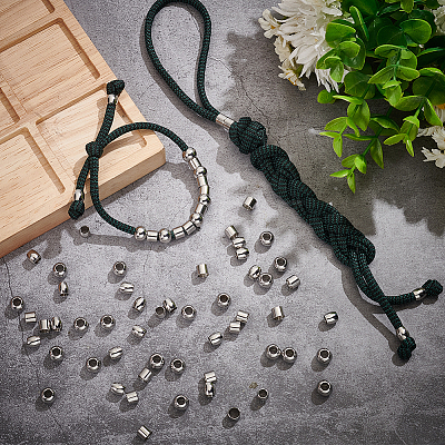 150Pcs 3 Style 304 Stainless Steel European Beads STAS-PH0005-42-1