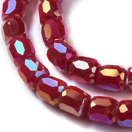 Electroplate Opaque Glass Beads LS-GLAA-F108-10B-02-1