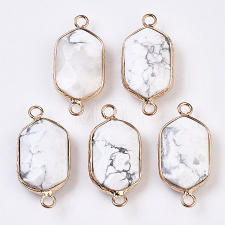 Natural Howlite Links Connectors G-S359-276A-1