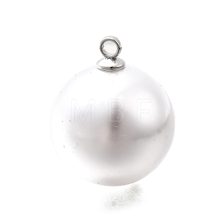 ABS Plastic Imitation Pearl Pendants FIND-H052-01J-04P-1