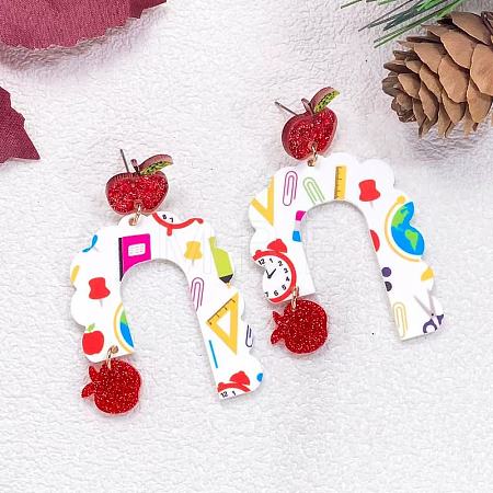 Acrylic Stud Dangle Earrings for Women WGDBD11-02-1