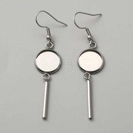 314 Stainless Steel Earring Hooks LS-STAS-WH0046-01B-1