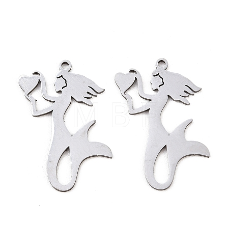 201 Stainless Steel Pendants STAS-I364-06P-1