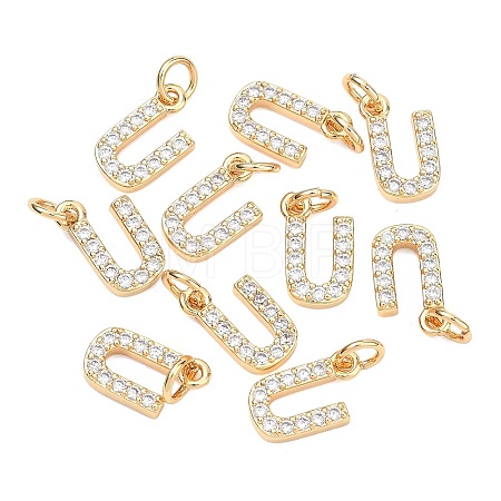 SHEGRACE Brass Micro Pave Clear Cubic Zirconia Pendants XGRQ29363-394G-U-1