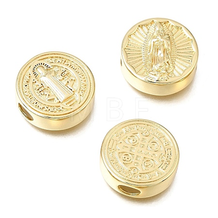 Religion Brass Beads KK-E802-23G-1