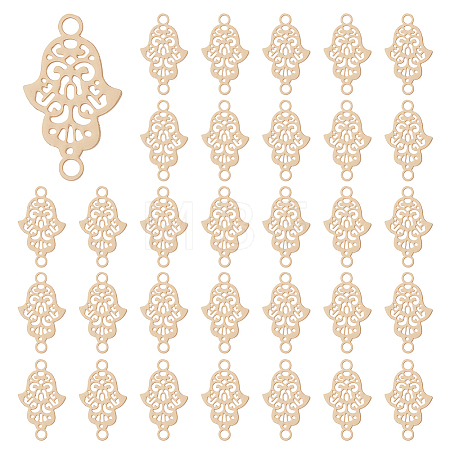 60Pcs Long-Lasting Plated Brass Links Connector Charms KK-DC0004-25-1