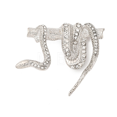 Zinc Alloy Crystal Rhinestone Enamel Brooch JEWB-U010-02P-01-1
