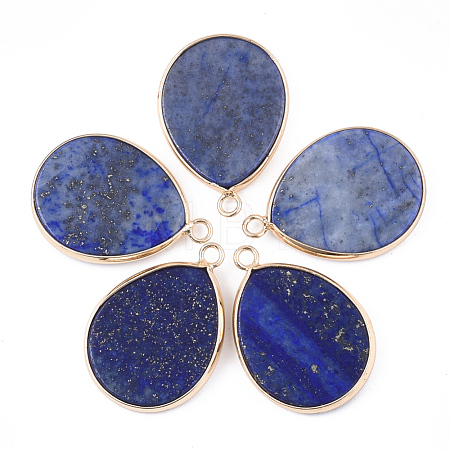 Natural Lapis Lazuli Pendants G-S344-57C-1