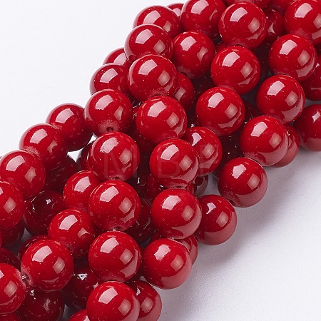 Natural Mashan Jade Round Beads Strands X-G-D263-10mm-XS31-1