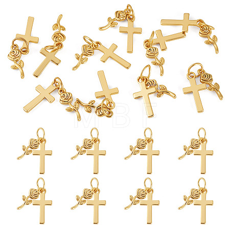 10Pcs Brass Pendants HJEW-TAC0175-1