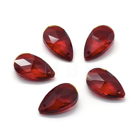 Faceted Glass Pendants GLAA-F069-L-A03-1