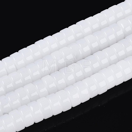 Imitation Jade Glass Beads Strands GLAA-N026-3x6mm-J01-1