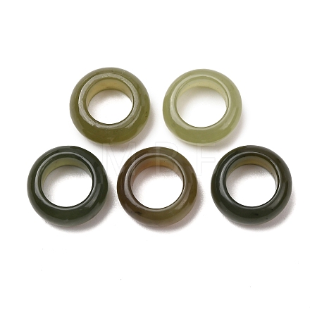 Natural Nephrite Jade/Hetian Jade Linking Rings G-Z155-09B-1