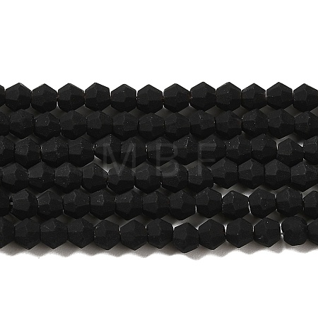 Imitate Austrian Crystal Frosted Glass Beads Strands EGLA-A039-P4mm-MD02-1