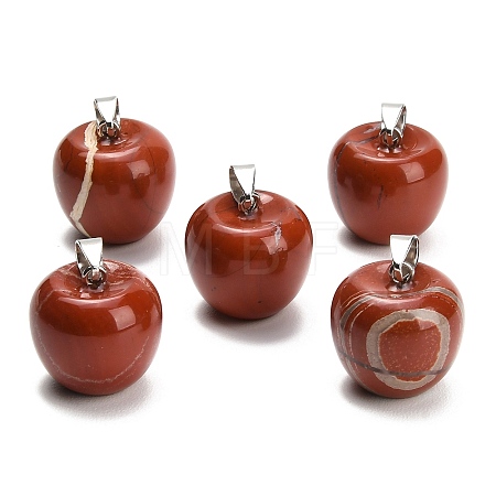 Natural Red Jasper Pendants GG-K002-15E-1