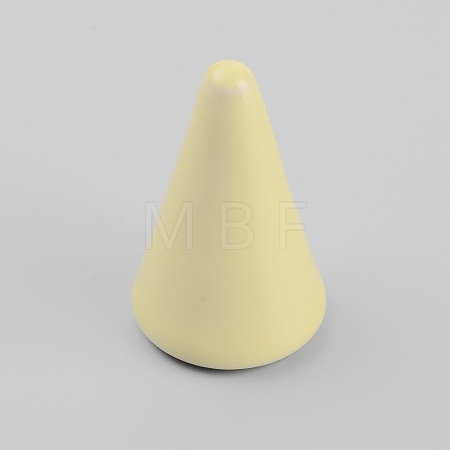 Cone Shaped Vitreous Enamel Ring Displays RDIS-WH0006-12D-1