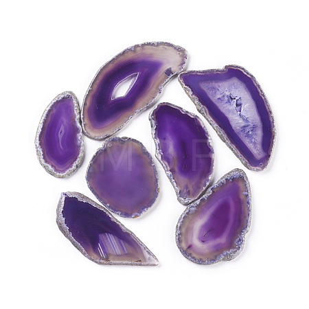 Natural Agate Pendants G-F646-02C-1