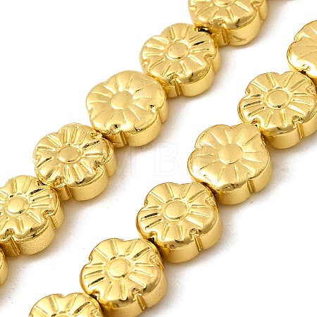 Electroplate Glass Beads Strands EGLA-F166-10G-1