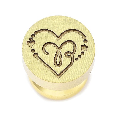 Constellation Golden Tone Wax Seal Brass Stamp Heads STAM-P002-02G-01-1