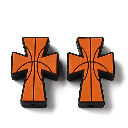 Sports Theme Silicone Beads SL-D001-02F-1