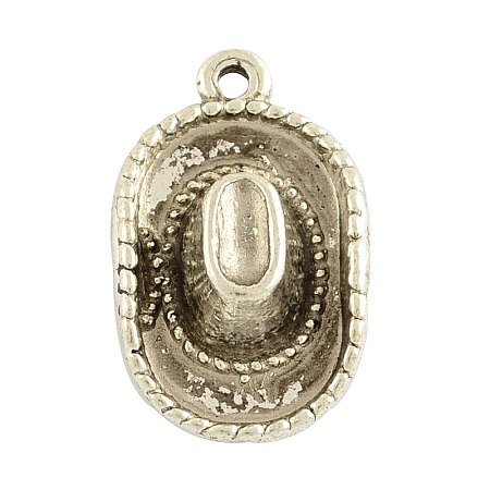 Tibetan Style Alloy Pendants TIBEP-4422-AS-RS-1