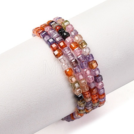 Cubic Zirconia Bead Strands ZIRC-P109-01A-12-1