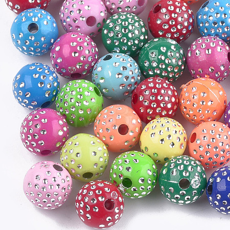 Plating Acrylic Beads PACR-T006-03A-1