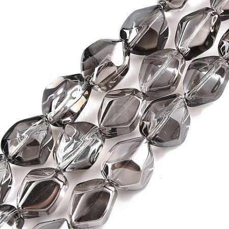 Electroplate Glass Beads Strands EGLA-T021-10L-1