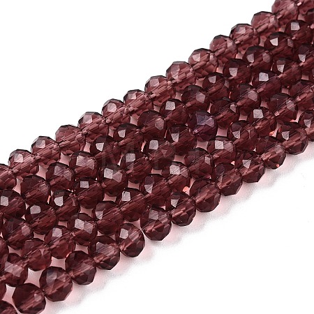 Transparent Glass Beads Strands X-GLAA-R135-2mm-18-1