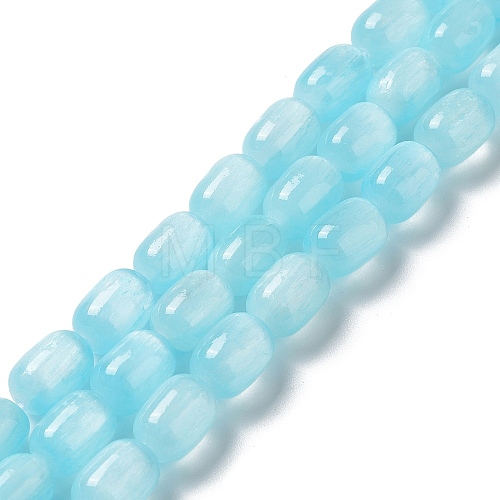 Natural Selenite Beads Strands G-F750-03-1