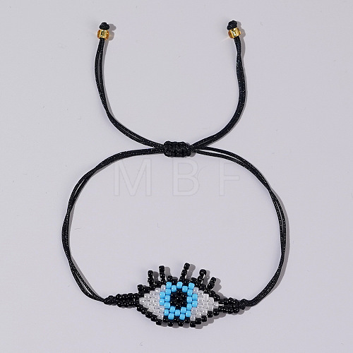 Vintage Ethnic Style Beaded Eyelash Eye Bracelet for Women's Bestie Gift XM9933-2-1