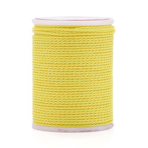 Round Waxed Polyester Cord YC-G006-01-1.0mm-04-1