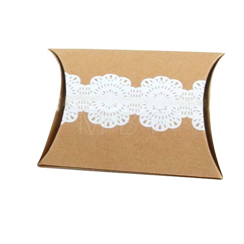 kraft Paper Pillow Candy Boxes CON-PW0001-104-1