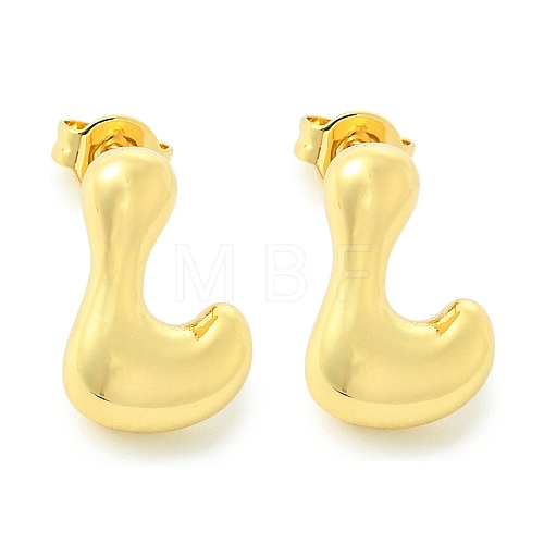 Rack Plating Brass Earrings EJEW-S222-01G-L-1