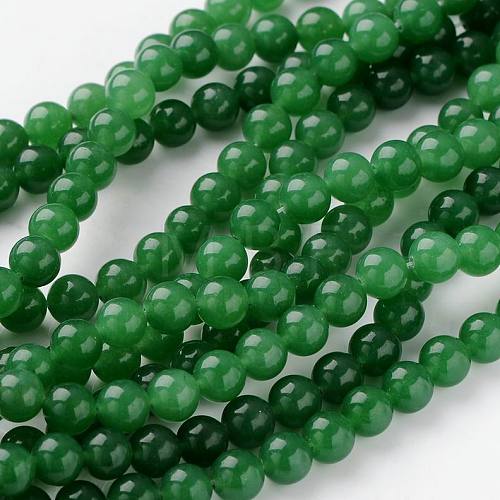 Natural Dyed Jade Beads Strands X-JBR10-8mm-1
